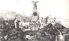 "Reconstruction of the South," c. 1870. (National Museum of American History)