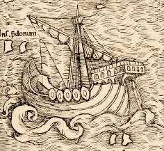 portion of a map by Sebastian Münster 