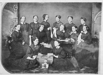 Members of the Soldiers Aid Society, Springfield, Illinois, c. 1863