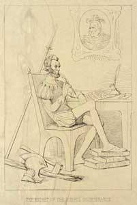 The Knight of the Rueful Countenance, engraving by Adalbert J. Volck, c. 1863