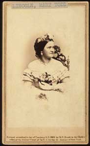 Mary Todd Lincoln, by Mathew Brady, 1861