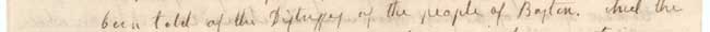 been told of the distresses of the people of Boston.