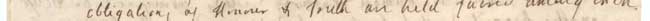obligation of