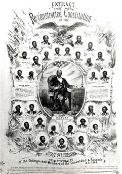 "The First Colored Senator and Representatives," Currier & Ives, 1872. (Library of Congress)