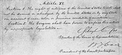 Joint Resolution Proposing the Fifteenth Amendment to the Constitution, December 7, 1868. Old Military and Civil Records (NWCTB), National Archives