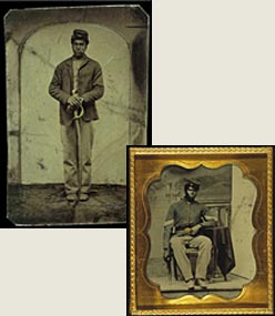 Tintypes of Black Union Soldiers, 1864