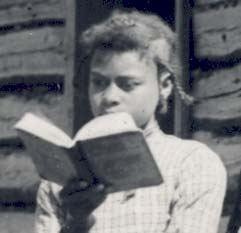Image of a girl reading