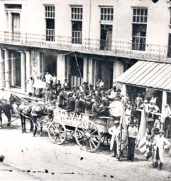 Election campaign in Baton Rouge, Louisiana, c.1868. (Louisiana State University)