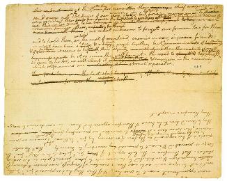 Fragment of the First Draft of the Declaration of Independence