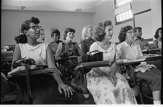 An integrated classroom at Anacostia High School, Washington, DC