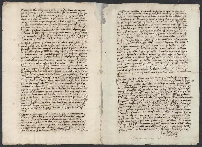 Bartolomé de Las Casas argues for Indian rights (Manuscript letter, ca. 1528)