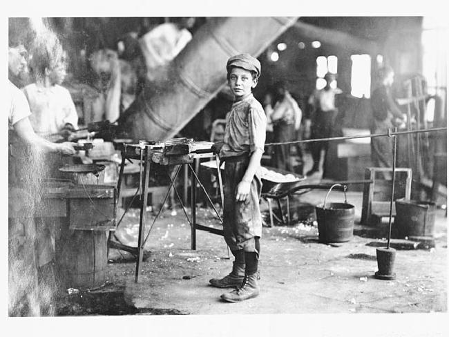 "Carrying-in" boy in Alexandria Glass Factory, Alexandria, Virginia.