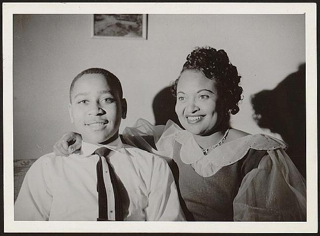 Emmett Till and his Mother