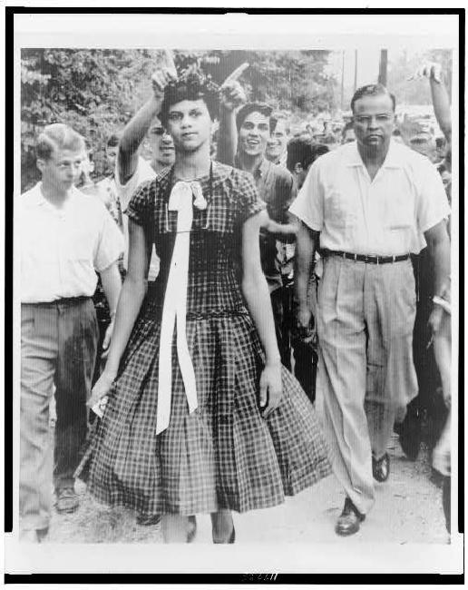 School Dilemma--Youths taunt Dorothy Geraldine Counts in Charlotte, North Carolina