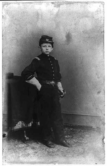 Tad Lincoln, son of President Abraham Lincoln, in a Union uniform