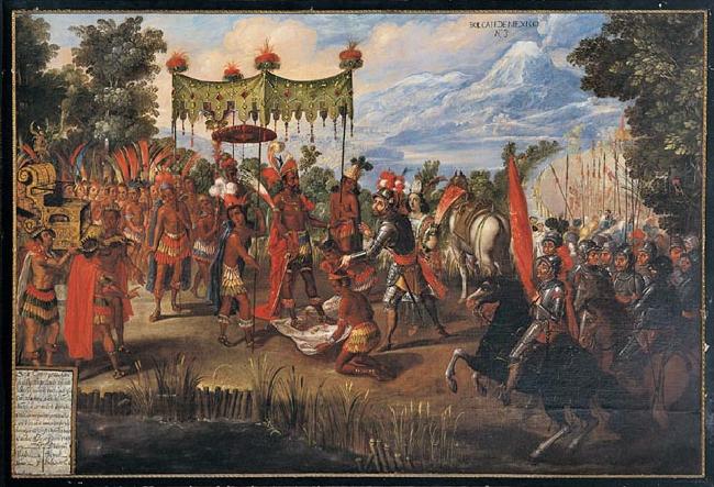 The Meeting of Cortés and Montezuma