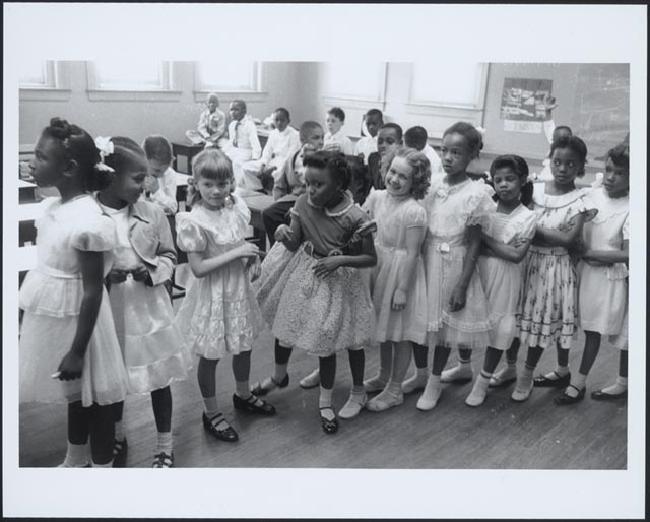 School integration, Barnard School, Washington, D.C., 1955.