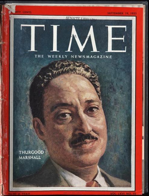 Thurgood Marshall: Time magazine,September 19, 1955. 