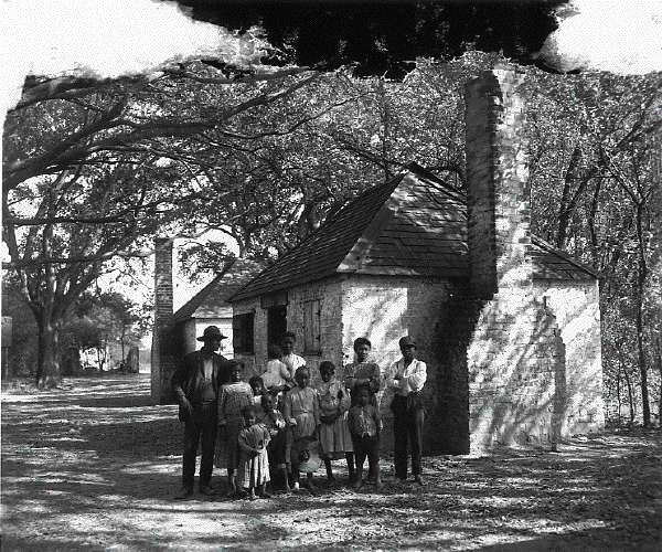 The Whole Black Family at the Hermitage, Savannah, Georgia