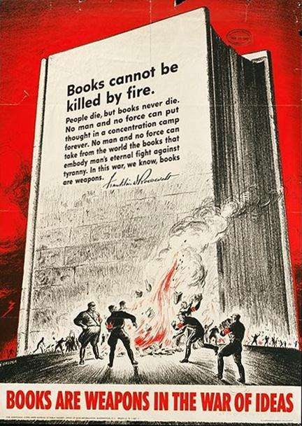 WW II Posters: Books Are Weapons in the War of Ideas