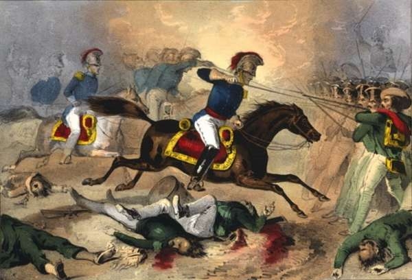 Gallant Charge of the Kentuckians at the Battle of Buena Vista, Feby. 23rd 1847, and Complete Defeat of the Mexicans