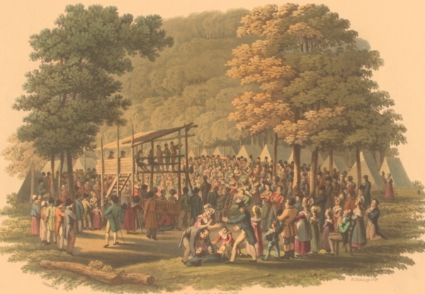 Camp Meeting of the Methodists in North America