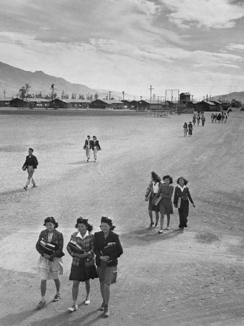 School children, Manzanar Relocation Center, California