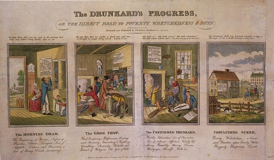 The Drunkard's Progress, Or the Direct Road to Poverty, Wretchedness & Ruin