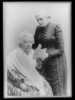 Elizabeth Cady Stanton, Seated, and Susan B. Anthony, Standing, Three Quarter Length Portrait