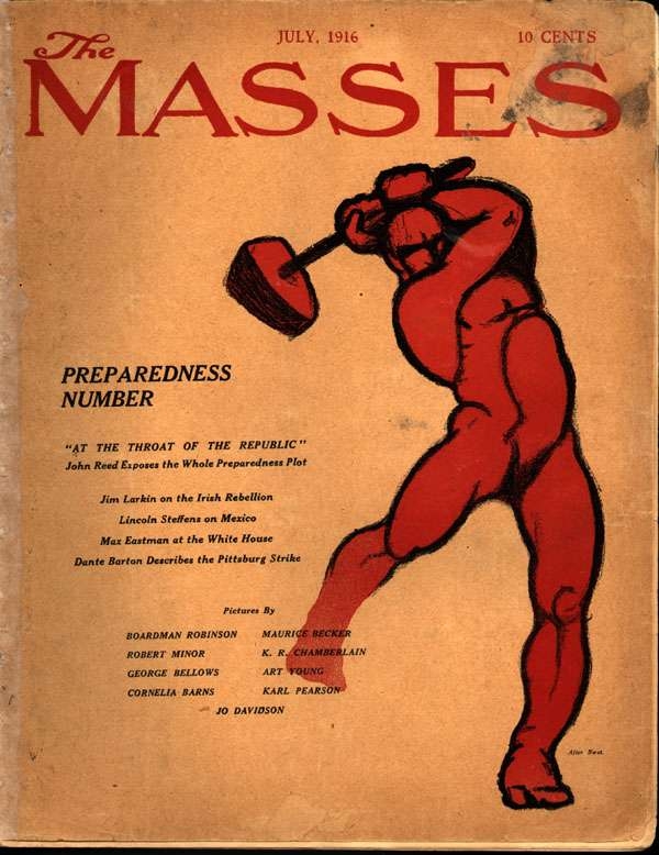 Front Cover of the Masses, July 1916