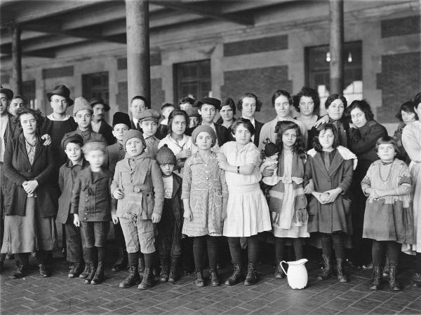 Immigrant Children, Ellis Island, New York