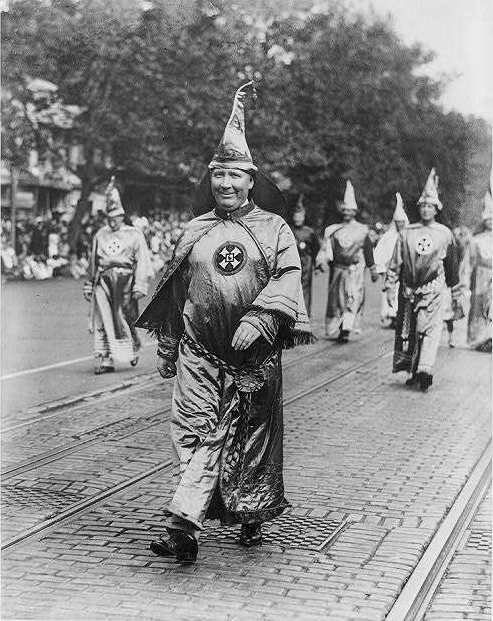 Dr. H.W. Evans, Imperial Wizard of the Ku Klux Klan, Leading His Knights of the Klan in the Parade Held in Washington, D.C.
