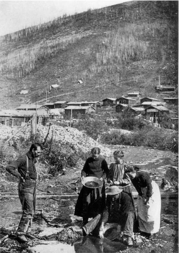 Panning At The Junction Of The Eldorado And Bonanza Creeks, Klondike