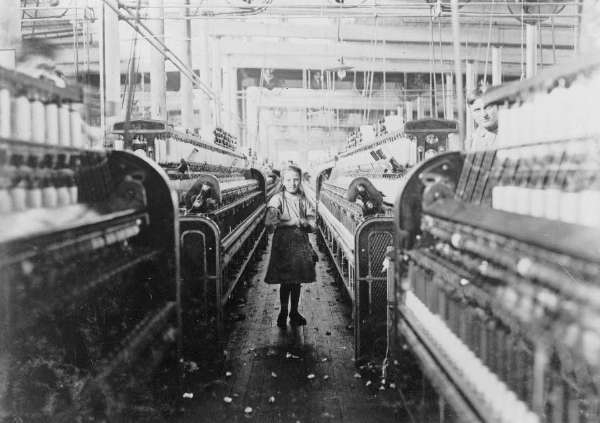 A Small Girl, Full Length Portrait, Standing, Facing Front, Working in Mollahan Mills, Newberry, South Carolina