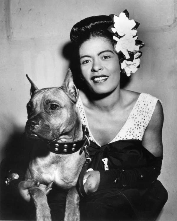 Portrait of Billie Holiday and Mister Downbeat, New York, N.Y.