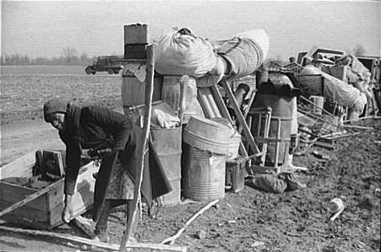 Evicted Sharecroppers along Highway 60, New Madrid County, Missouri