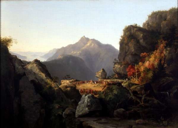 Landscape Scene From the Last of the Mohicans; The Death of Cora