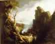 Landscape Scene From the Last of the Mohicans; The Death of Cora