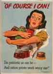 WW II Posters: Of Course I Can!