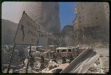 Scene from  the September 11th terrorist attack on the World Trade Center, New York City