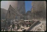 Scene from the September 11th terrorist attack on the World Trade Center, New York City