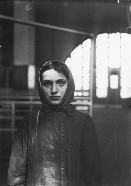 Young Russian Jewess At Ellis Island