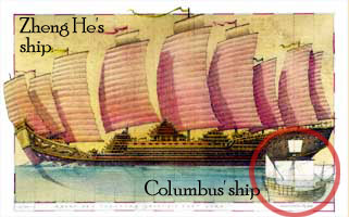 Painting of Zheng He's ship