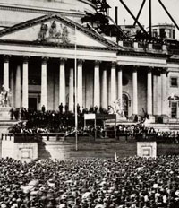 Unknown photographer , Inauguration of Abraham Lincoln, Library of Congress, 1861.