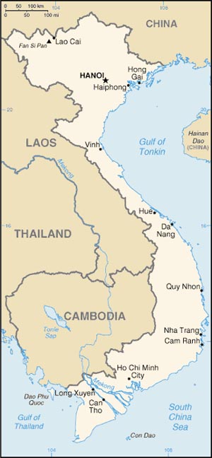 Vietnam map