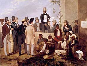 An American Slave Market, by Taylor, 1852