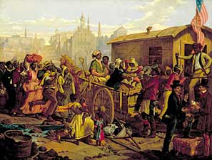 After the Sale: Slaves Going South from Richmond, by Eyre Crowe, 1853