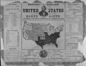 Political Chart of the United States, 1856