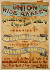 Lincoln campaign banner, 1860