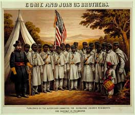"Come and Join Us Brothers," lithograph, 1863